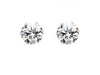 Image of Stunning Stud Earrings Cubic Zirconia Flower for Men and Women