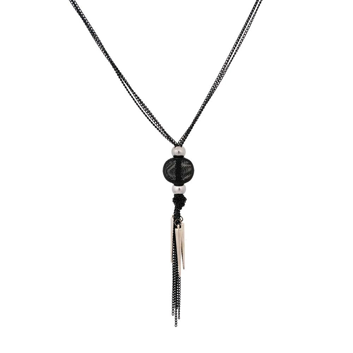 Unique Pyramids Style Chain Link Long Womens Necklace