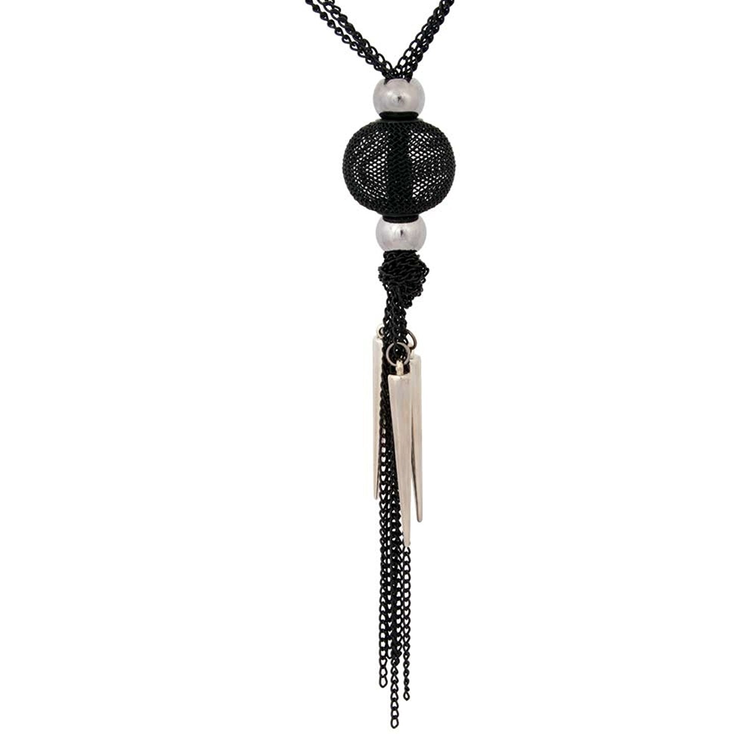 Unique Pyramids Style Chain Link Long Womens Necklace