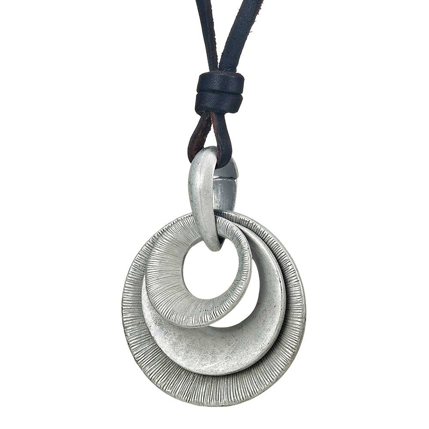 Beautiful Egyptian Pendant Leather Chain (Resizable)