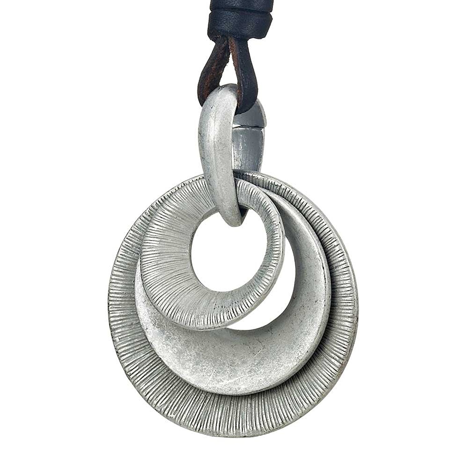 Beautiful Egyptian Pendant Leather Chain (Resizable)