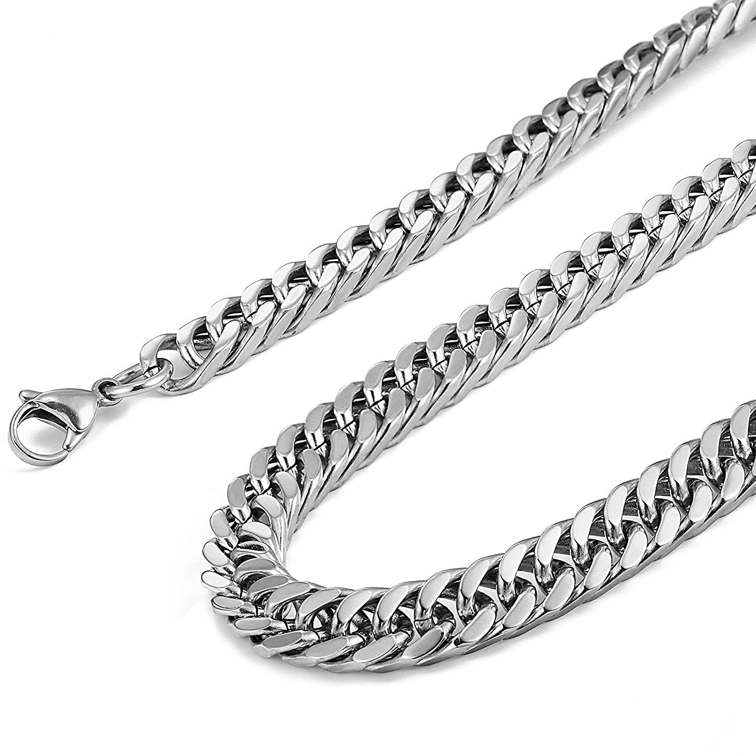 Urban Jewelry 316 Stainless Steel Men's Chain Necklace Statement Piece (18,21,23 inches)