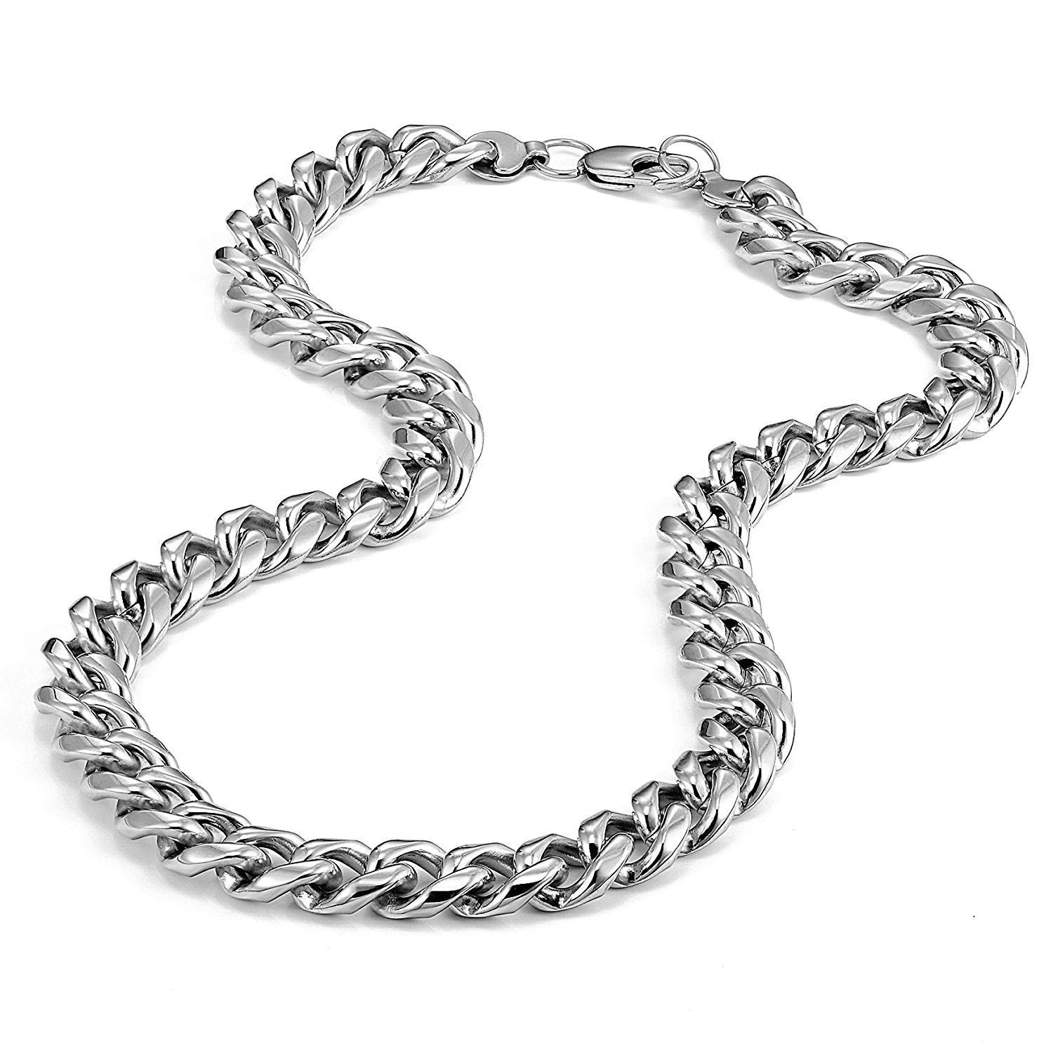 Urban Jewelry Ultra Thick and Wide 316L Stainless Steel Men's Chain Necklace (18,21,23 inches)