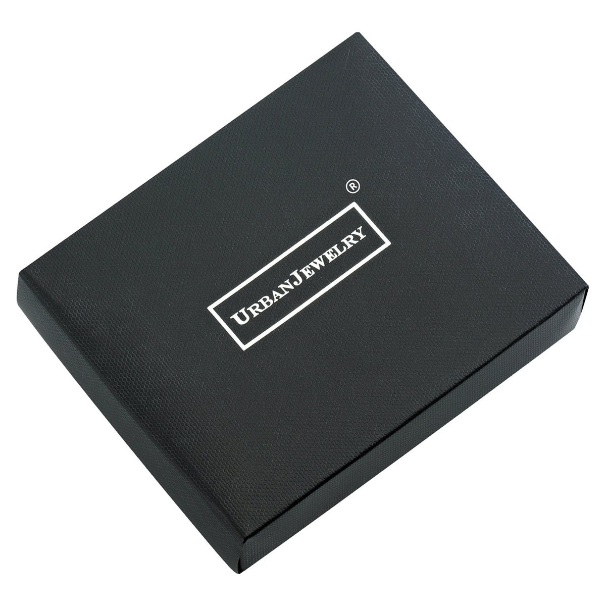 Unique Black Solid Tungsten Puzzle Pieces Style Mens 8.5 Inch Link Bracelet (Magnet, 13mm)