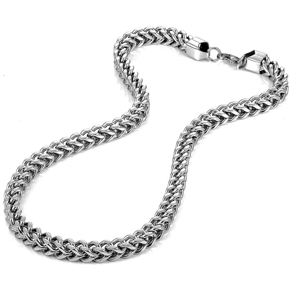 Urban Jewelry Powerful Mens Necklace Black 316L Stainless Steel Chain –