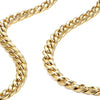 Image of Urban Jewelry Polished Stainless Steel Men's Curb Chain Necklace in Variety of Sizes and Colors