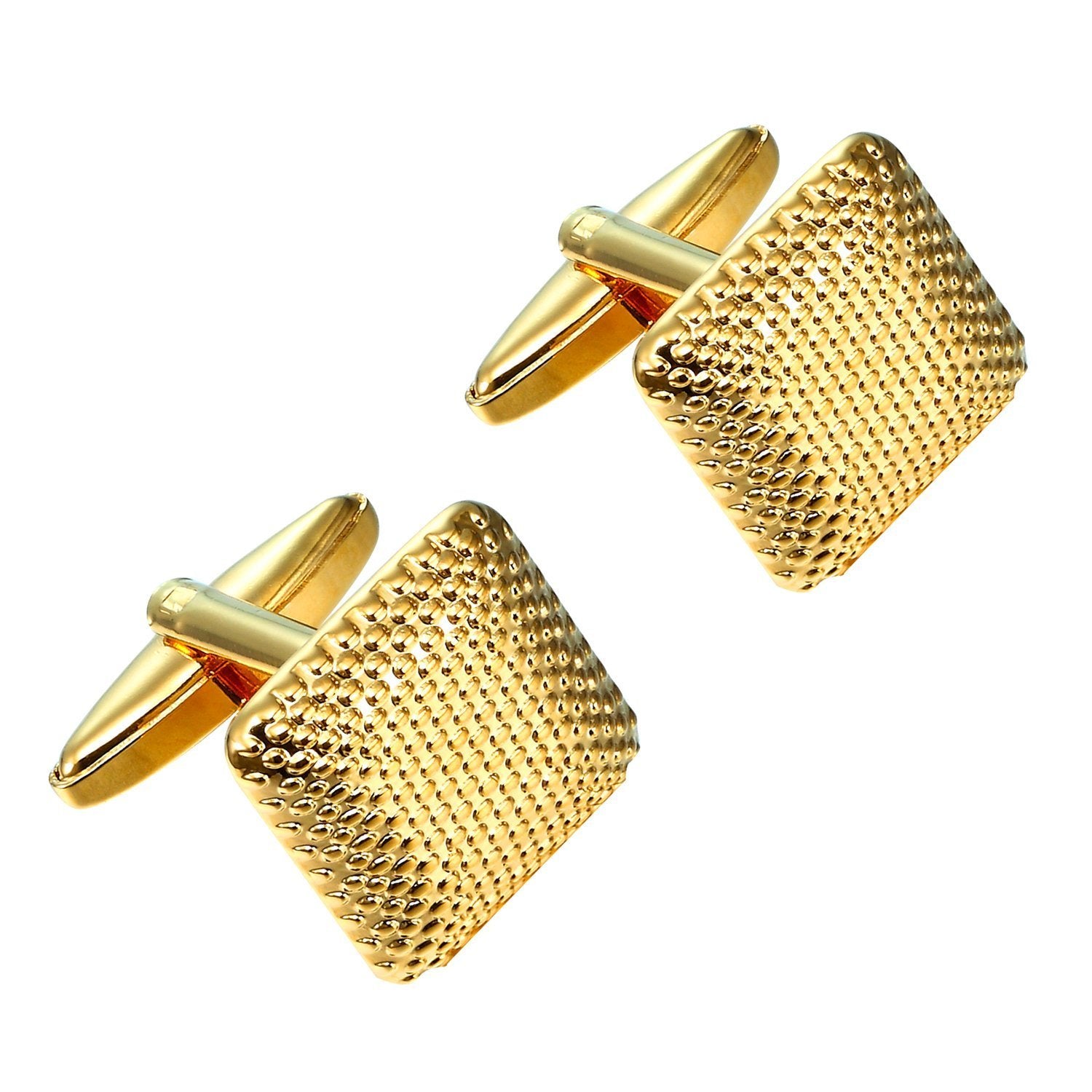 Urban Jewelry Beautiful Square Golden 316L Stainless Steel Cufflinks for Men