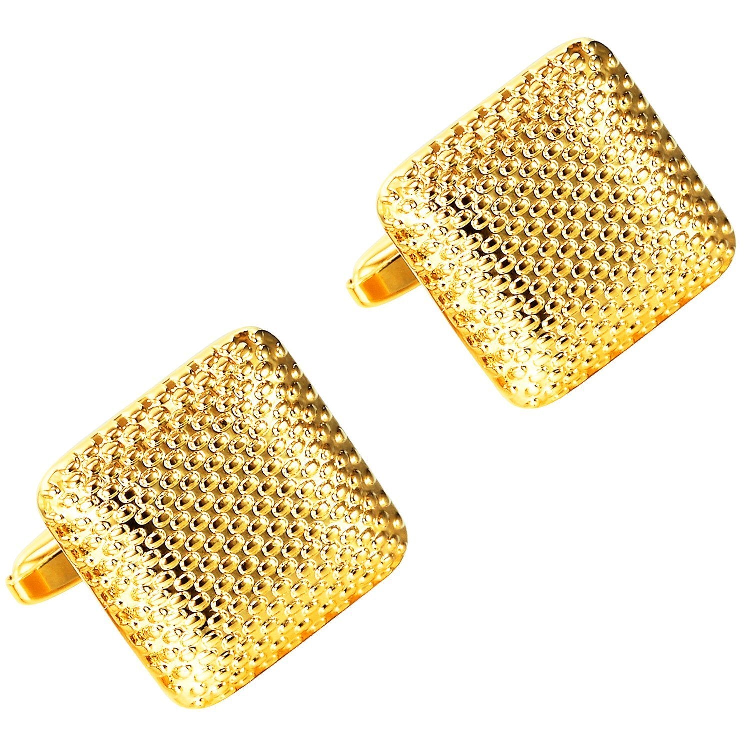 Urban Jewelry Beautiful Square Golden 316L Stainless Steel Cufflinks for Men