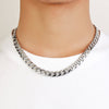 Image of Urban Jewelry Polished Stainless Steel Men's Curb Chain Necklace in Variety of Sizes and Colors