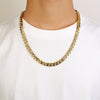 Image of Urban Jewelry Polished Stainless Steel Men's Curb Chain Necklace in Variety of Sizes and Colors