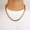 Image of Urban Jewelry Polished Stainless Steel Men's Curb Chain Necklace in Variety of Sizes and Colors