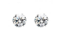 Stunning Stud Earrings Cubic Zirconia Flower for Men and Women