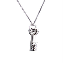 Lovers Key to Your Heart Stainless Steel Pendant Chain Necklace 21