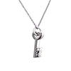 Image of Lovers Key to Your Heart Stainless Steel Pendant Chain Necklace 21"