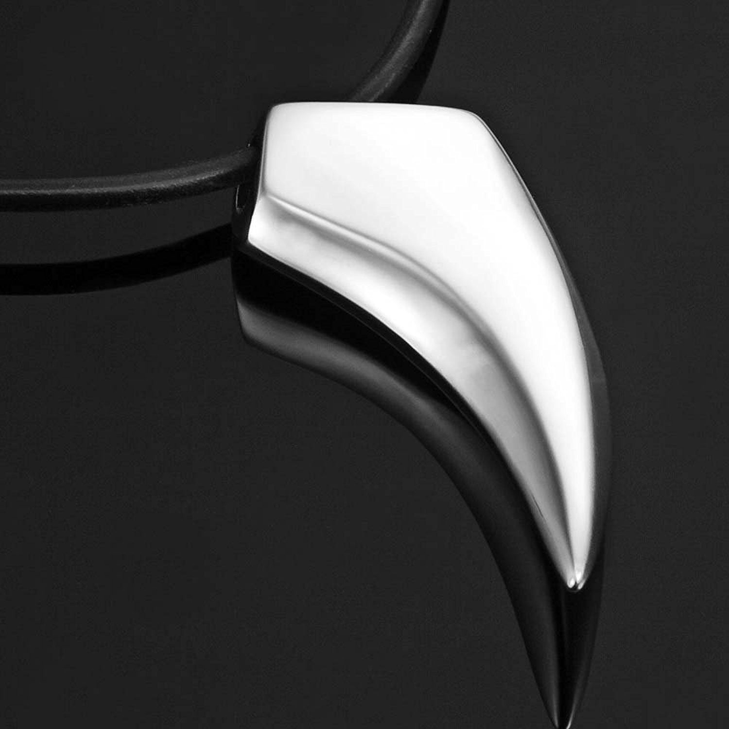 Unique Urban Jewelry Stainless Steel Silver Spear Men's Pendant Necklace 19"