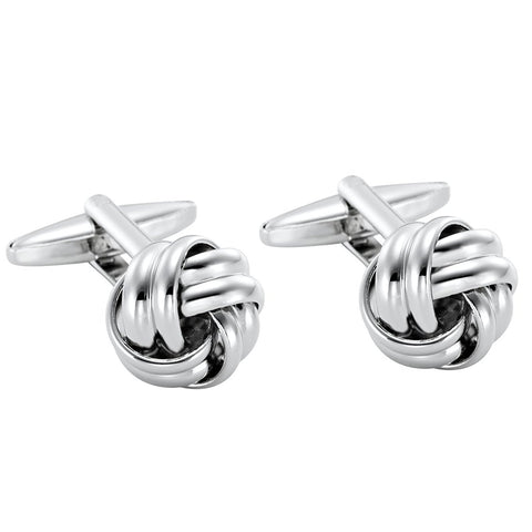 Urban Jewelry Unique 316L Stainless Steel Mens Cufflinks with Knot Cuff links Design