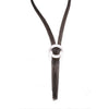Image of Unique Womens Multitier Long Links Y Necklace Chain Jewelry 36" (White Wood, Black)