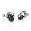 Image of Vintage Dragon Claw Mens Stud Earrings Stainless Steel , Color Silver Black