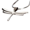 Image of Women Special Dragonfly Shiny Stainless Steel Pendant Chain Necklace 20"