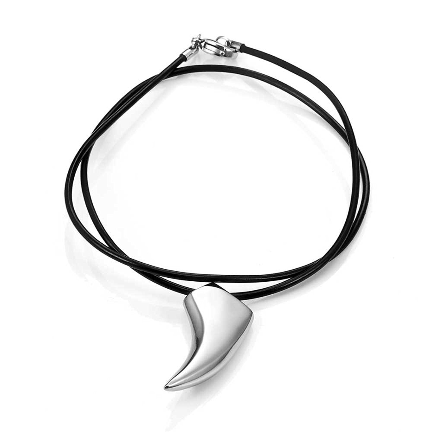 Unique Urban Jewelry Stainless Steel Silver Spear Men's Pendant Necklace 19"