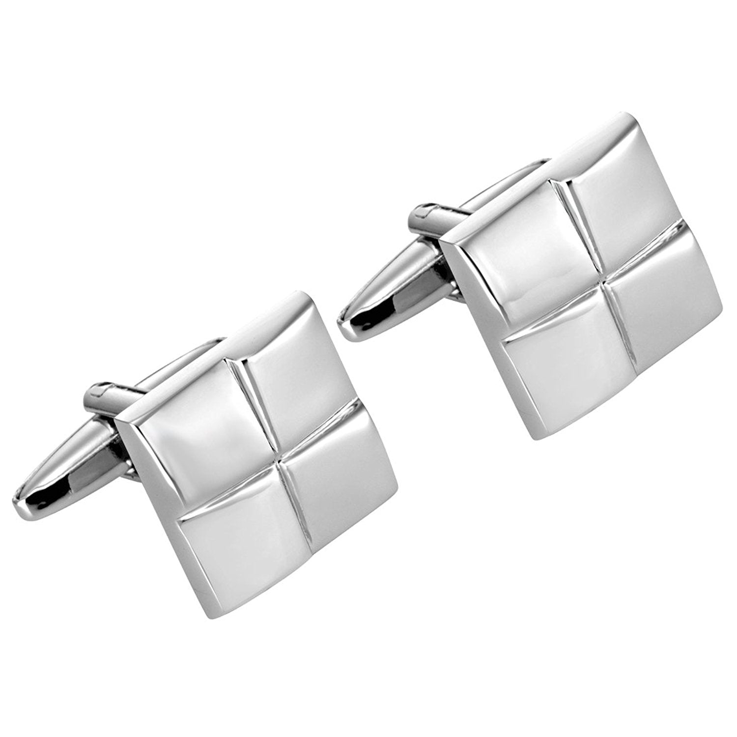 Urban Jewelry Mens Stainless Steel Windy Abstract Design Cufflinks