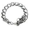 Image of Vintage Style Dragon Link Stainless Steel Men Bracelet 8.2 Inch (Silver, Black)