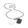 Image of Army Style 2pcs Dog Tag Pendant Mens Necklace Chain (with Branded Gift Box)