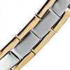Image of Men's Golf Link Bracelet 316L Stainless Steel Magnetic Therapy, Color Gold, Silver