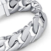 Image of Urban Jewelry Massive 316L Stainless Steel Silver Color Link Chain Bracelet 8.3 Inches