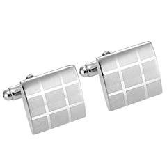 Urban Jewelry Classic Laser Engraved Cufflinks for Men in Gift Box