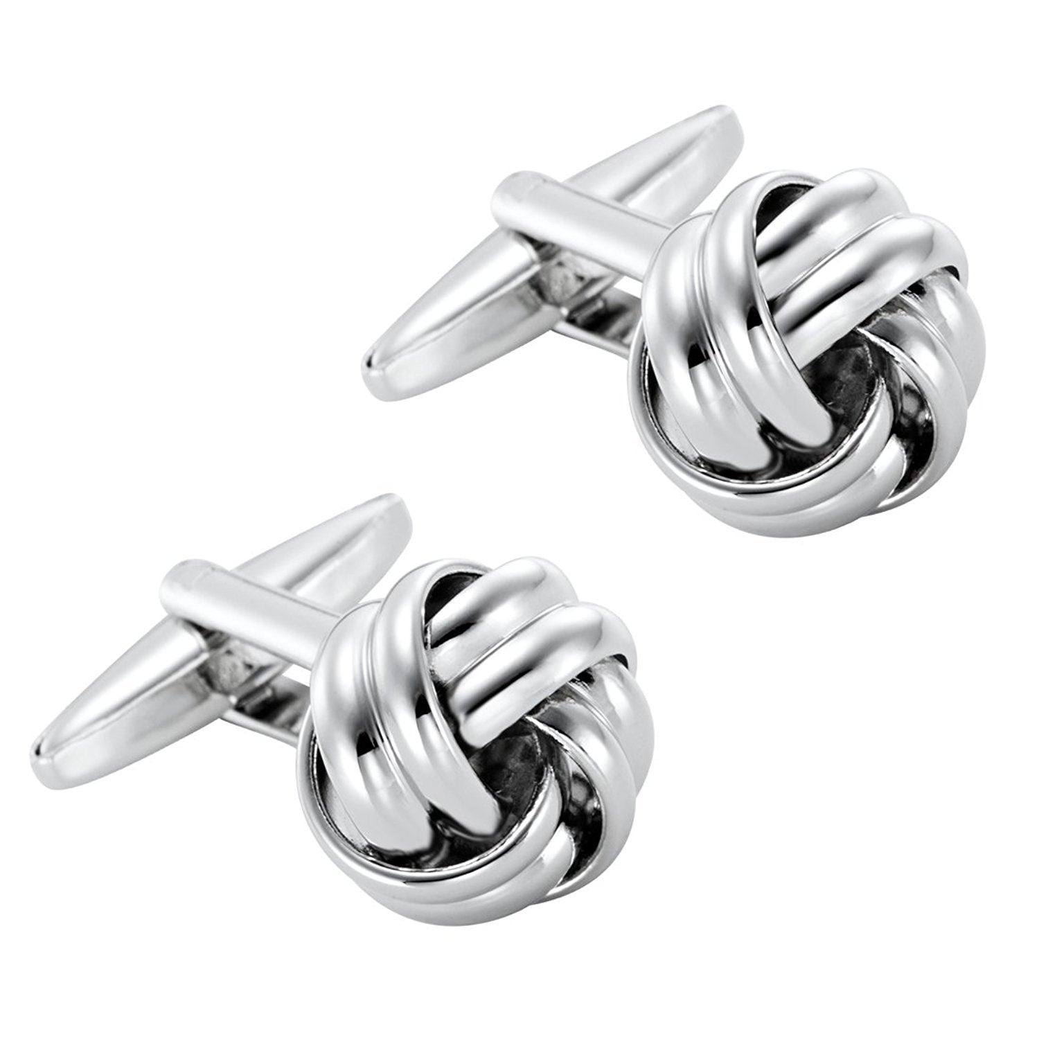 Urban Jewelry Unique 316L Stainless Steel Mens Cufflinks with Knot Cuff links Design