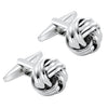 Image of Urban Jewelry Unique 316L Stainless Steel Mens Cufflinks with Knot Cuff links Design