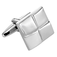 Urban Jewelry Mens Stainless Steel Windy Abstract Design Cufflinks