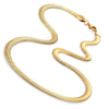 Image of Gold Toned 316L Stainless Steel Men's Necklace Snake Chain 20" - Necklaces for Men - Mens Jewelry (6MM)