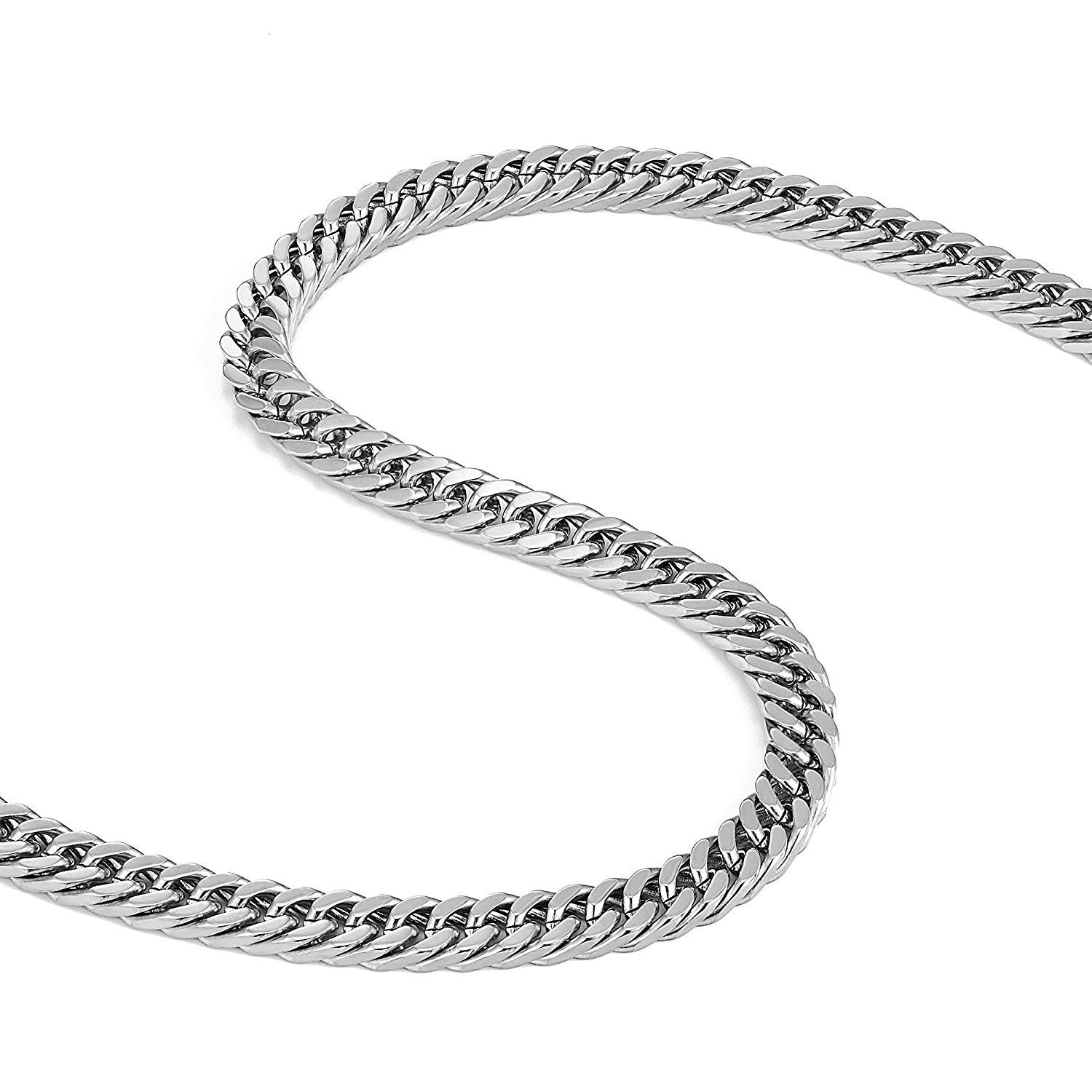 Urban Jewelry 316 Stainless Steel Men's Chain Necklace Statement Piece (18,21,23 inches)
