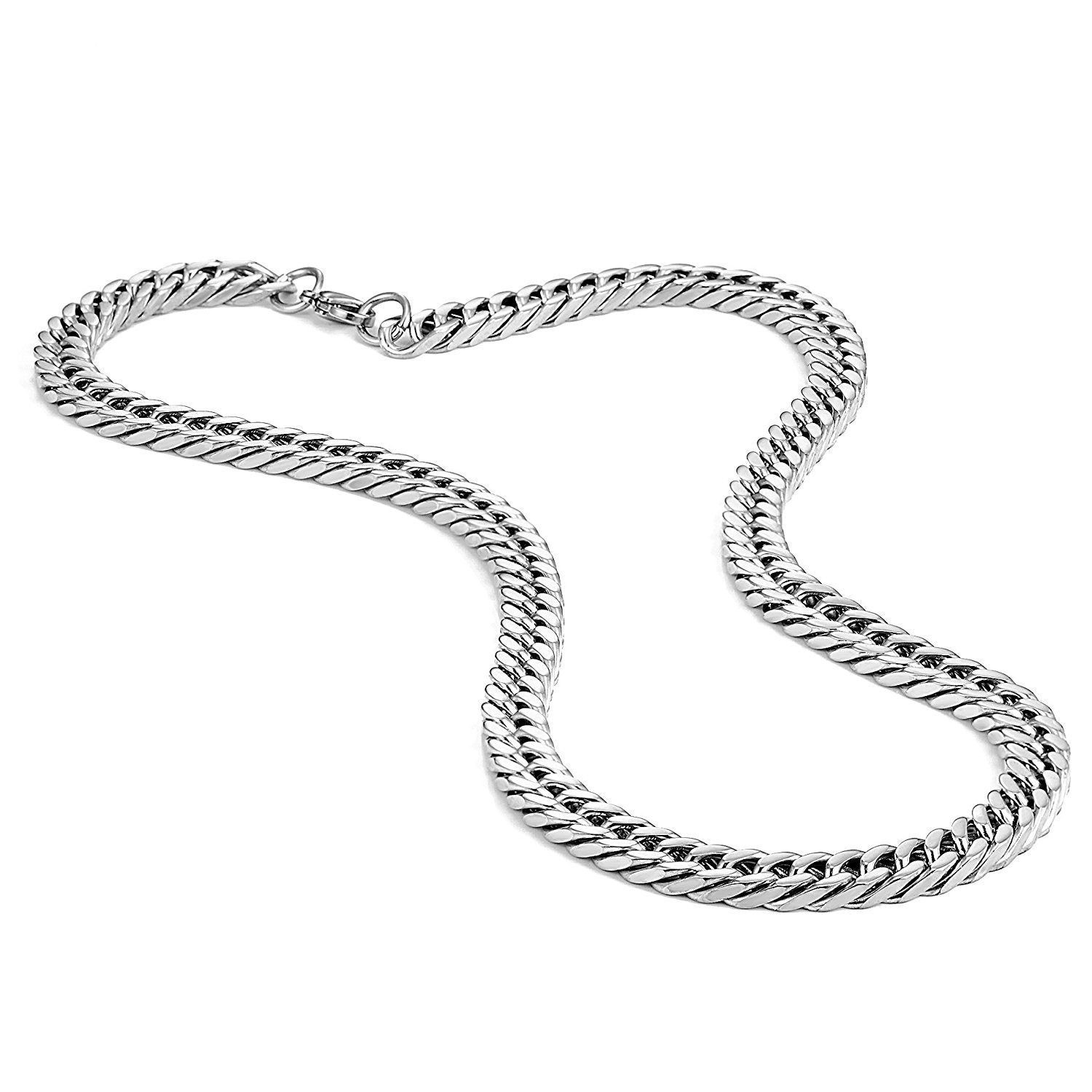 Urban Jewelry 316 Stainless Steel Men's Chain Necklace Statement Piece (18,21,23 inches)