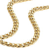 Image of Urban Jewelry Polished Stainless Steel Men's Curb Chain Necklace in Variety of Sizes and Colors