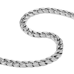 Men's Powerful Stainless Steel Chain Necklace Ultra Thick Wide (Silver,11 mm width, 18,21,23 Inches)