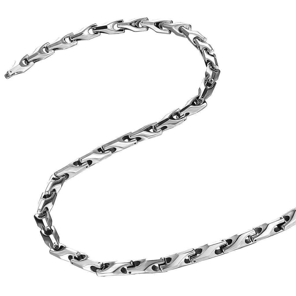 Buy Silver Style 925 Sterling Silver BIS Hallmarked Italian Curb-Chain  Necklace for Men Boys and Women 22 Inches at Amazon.in