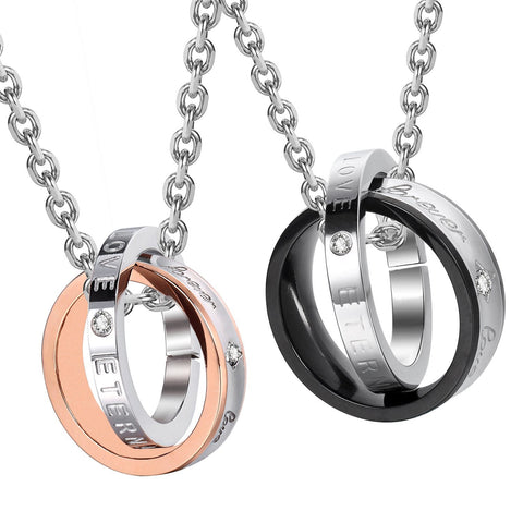 Couples Jewelry | Necklace With Name On It | His And Hers Necklaces –  Digital Dress Room