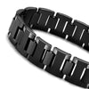 Image of Urban Jewelry Stylish Black Solid Tungsten 8.3 Inches Link Bracelet for Men