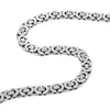 Image of Urban Jewelry Mechanic Style Ultra Wide Stainless Steel Men's Necklace (Silver, 18,21,23 inches, 11 mm width)