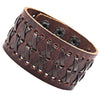Image of Stunning Brown Gipsy Kings Style Cuff Leather Bracelet Wristband Bangle Fashion (Resizable)