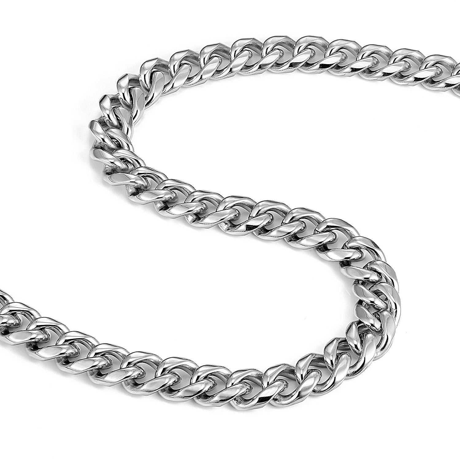 Urban Jewelry Ultra Thick and Wide 316L Stainless Steel Men's Chain Necklace (18,21,23 inches)
