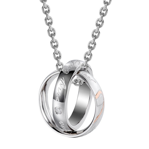 White Moonstone Ring pendant silver chain jewelry for women – Kiri Kiri