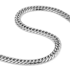 Men's Stainless Steel Chain Necklace Ultra Thick and Wide (Silver,13.5 mm width, 18,21,23 Inch)
