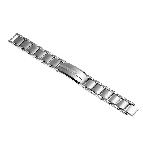 Dapper Men’s Bracelet – ID Band with Interlocking Track Links – Sleek Silver Finish – Scratch & Tarnish Resistant Tungsten – Jewelry Gift or Accessory for Men