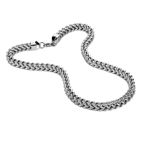 Urban Jewelry Stunning Thick 8 mm Stainless Steel Men's Necklace Chain (Silver)