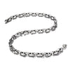 Image of Urban Jewelry Unique Astro Snake 22 Inches Men's Silver Toned Tungsten Link Necklace Chain (Heavy, Solid)