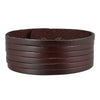 Image of Urban Jewelry Brown Genuine Leather Men's Cuff Bracelet Durable and Classic (adjustable 8.25 inches)